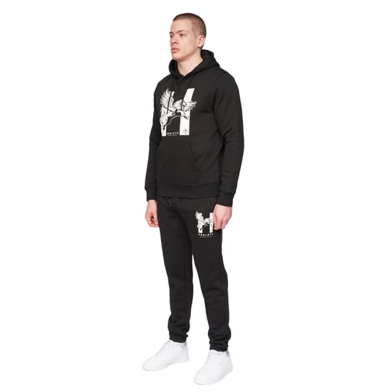 Henleys - "Curveball" Kapuzenpullover für Herren (Schwarz) - Image 3
