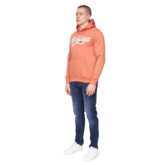Henleys - "Scripthen" Kapuzenpullover für Herren (Ziegelrot) - Image 3