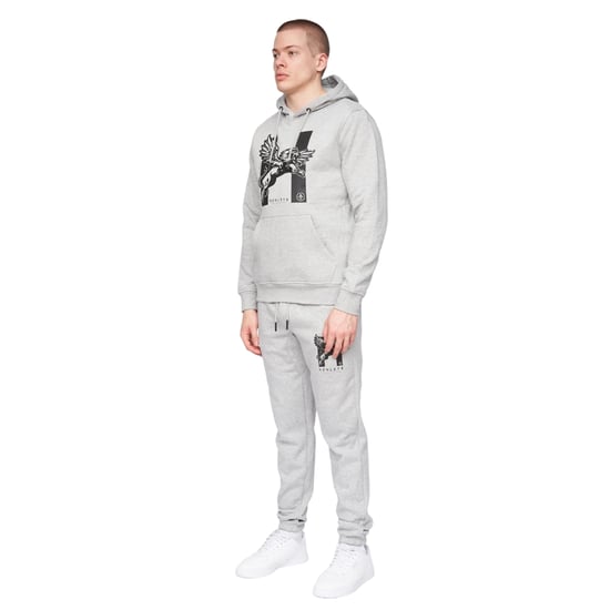 Henleys - "Curveball" Kapuzenpullover für Herren (Grau meliert) - Image 3