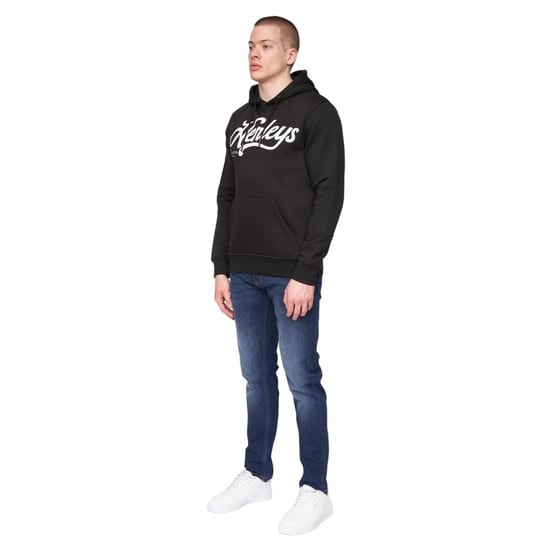 Henleys - "Scripthen" Kapuzenpullover für Herren (Schwarz) - Image 3