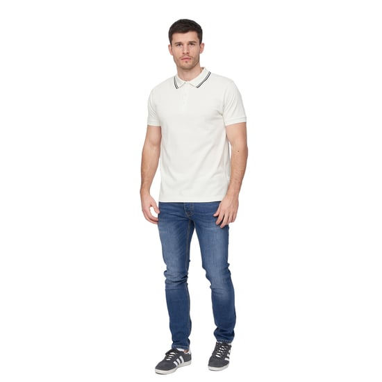 Duck and Cover - "Samtrase" Poloshirt für Herren (Naturweiß) - Image 4