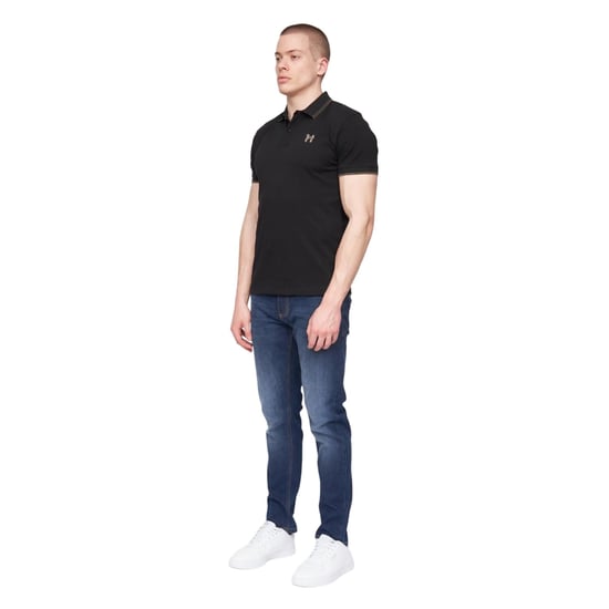 Henleys - "Henflare" Poloshirt für Herren (Schwarz) - Image 3