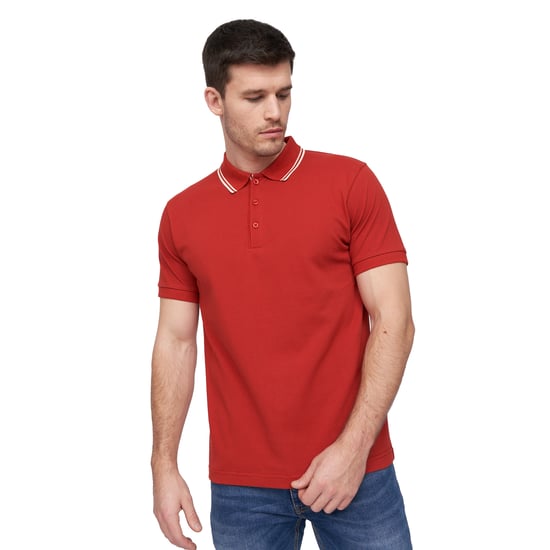 Duck and Cover - "Samtrase" Poloshirt für Herren (Rot) - Image 3