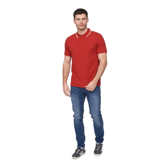 Duck and Cover - "Samtrase" Poloshirt für Herren (Rot) - Image 4