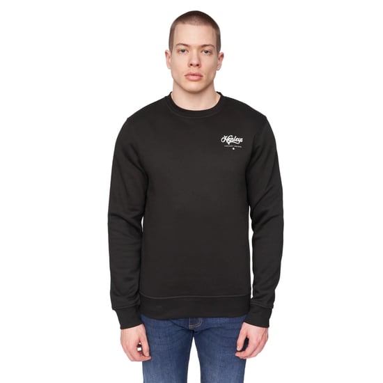 Henleys - "Scripthen" Sweatshirt Rundhalsausschnitt für Herren (Schwarz) - Image 1