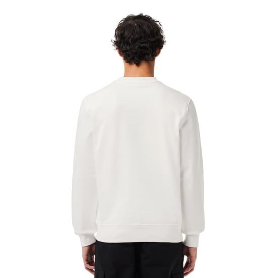 Lacoste - Sweatshirt Fleece für Herren (Cremefarbe) - Image 2