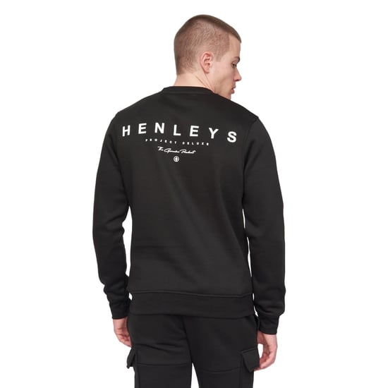 Henleys - "Moorehen" Sweatshirt Rundhalsausschnitt für Herren (Schwarz) - Image 2