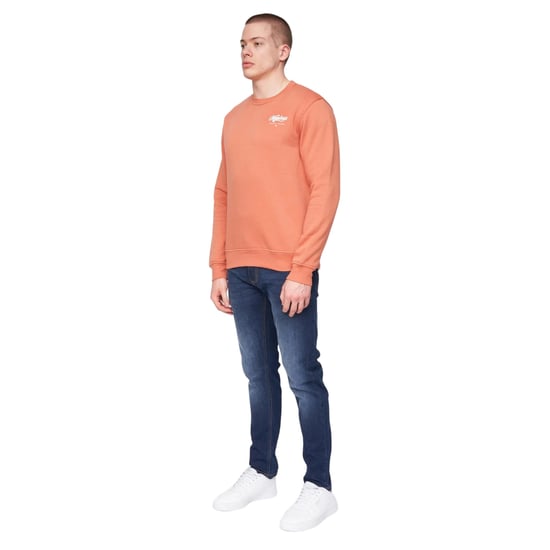 Henleys - "Scripthen" Sweatshirt Rundhalsausschnitt für Herren (Ziegelrot) - Image 3