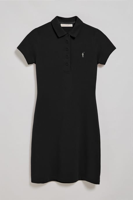 Polokleid schwarz mit Rigby Go-Logo - Image 3
