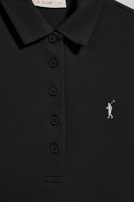 Polokleid schwarz mit Rigby Go-Logo - Image 5