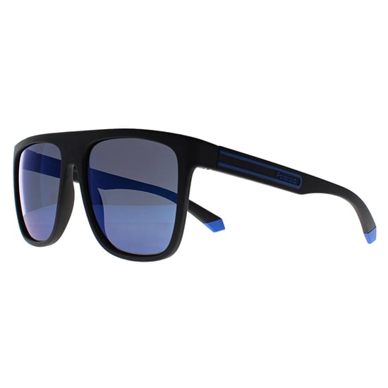 Polaroid Square Herren Matt Schwarz Blau Blau Polarisiert PLD 2162/S - Image 2