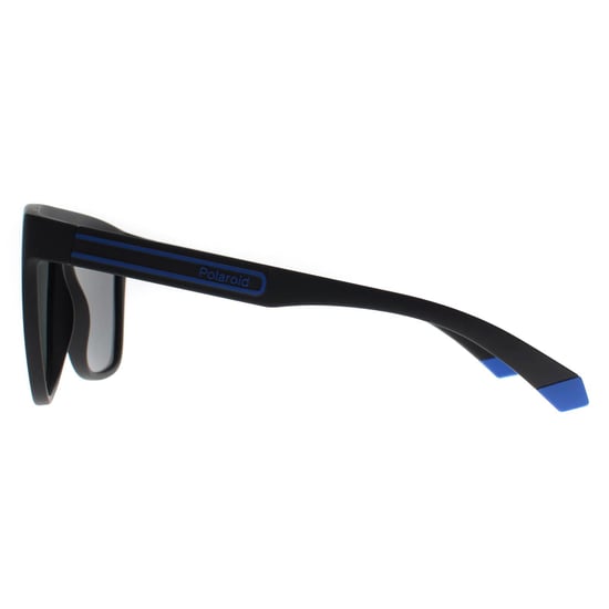 Polaroid Square Herren Matt Schwarz Blau Blau Polarisiert PLD 2162/S - Image 3