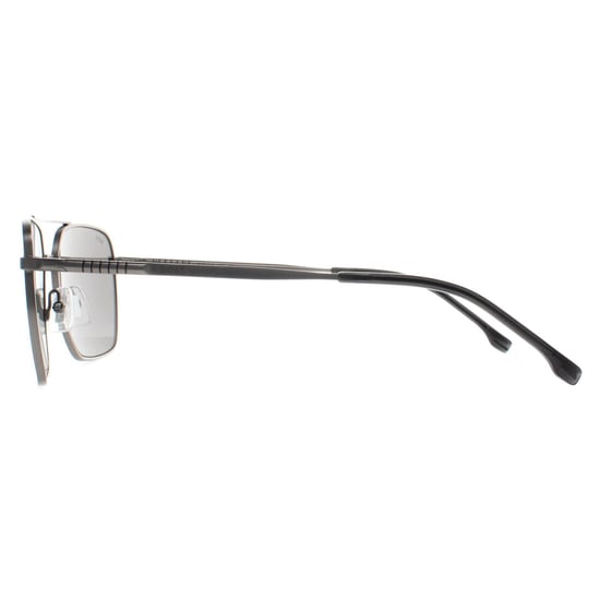 Hugo Boss Aviator Herren Matt Dunkel Ruthenium Grau Polarisierte BOSS 1414/S - Image 3