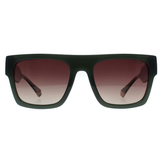 Polaroid Rechteck Unisex Grün Braun Gradient Polarisiert PLD 6224/S/X - Image 1