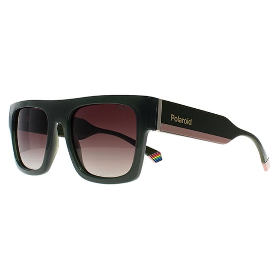 Polaroid Rechteck Unisex Grün Braun Gradient Polarisiert PLD 6224/S/X - Image 2