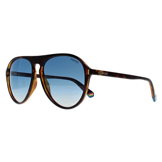 Polaroid Aviator Unisex Havanna Blau Gradient Polarisiert PLD 6225/S - Image 2