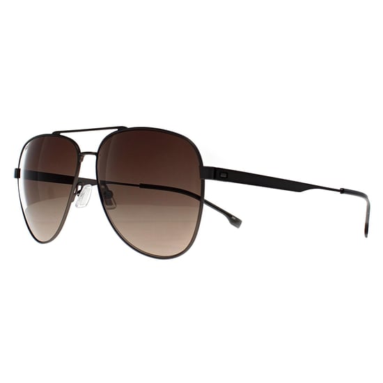Hugo Boss Aviator Herren matt dunkel Ruthenium braun Gradient BOSS 1641/S - Image 2