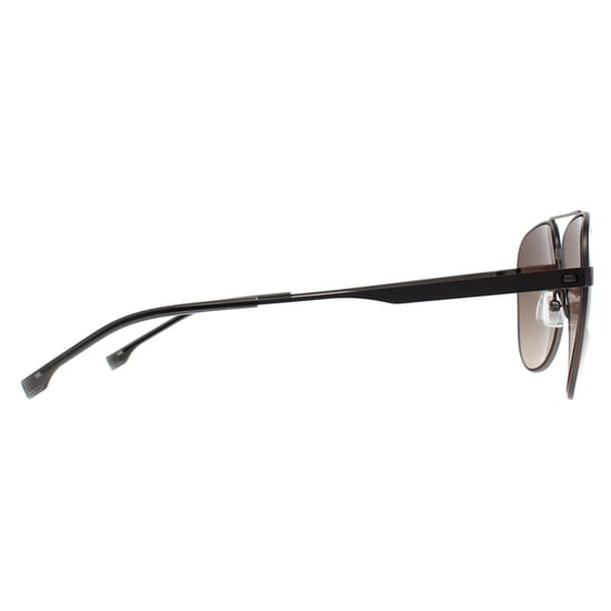 Hugo Boss Aviator Herren matt dunkel Ruthenium braun Gradient BOSS 1641/S - Image 4