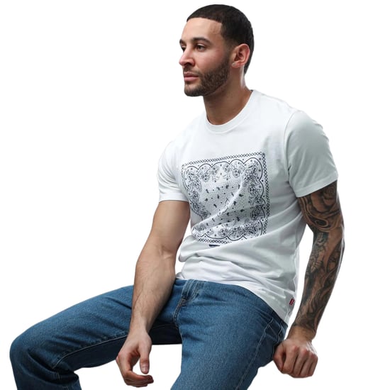 Levis - T-Shirt Rundhalsausschnitt für Herren (Weiß) - Image 3