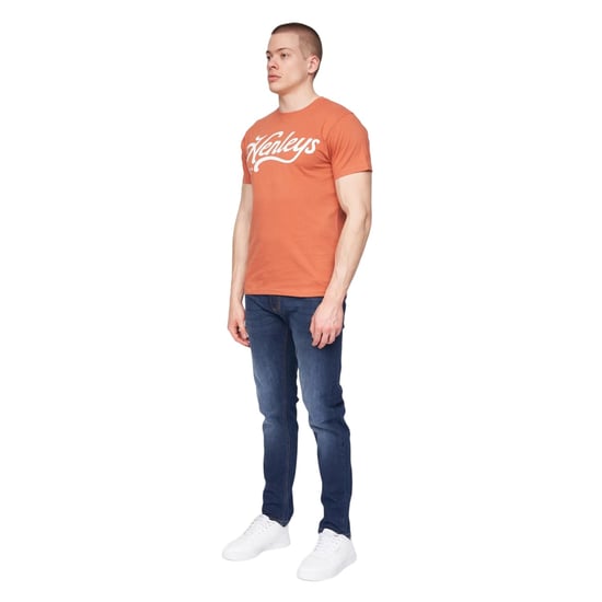 Henleys - "Scripthen" T-Shirt für Herren (Ziegelrot) - Image 3