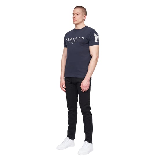 Henleys - "Hentyme" T-Shirt für Herren (Marineblau) - Image 3