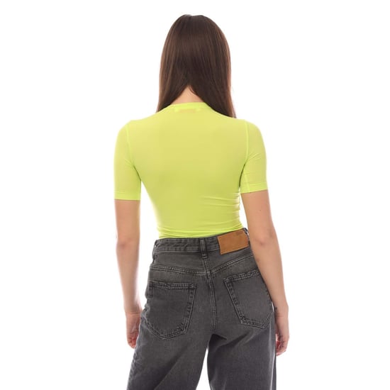 Off White - "Off Stamp Sec Skin" T-Shirt Rundhalsausschnitt für Damen (Gelb) - Image 2