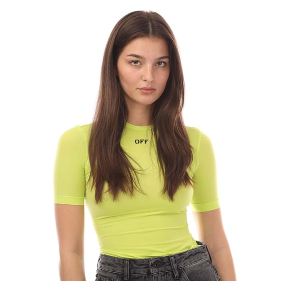 Off White - "Off Stamp Sec Skin" T-Shirt Rundhalsausschnitt für Damen (Gelb) - Image 3