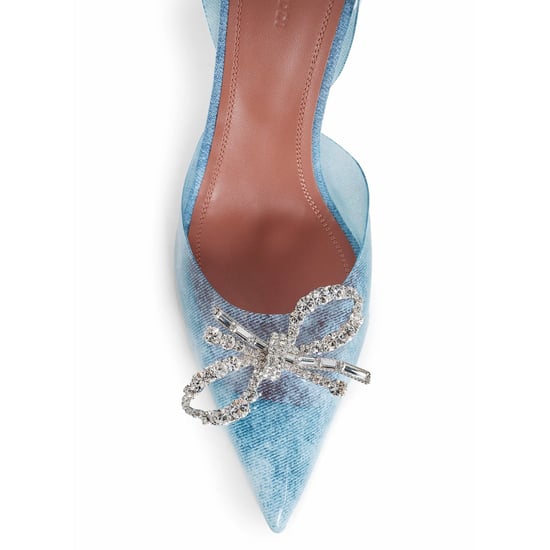 Amina Muaddi 95 mm Rosie Glas-Pumps - Image 3