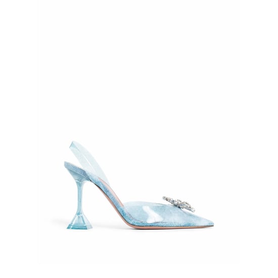 Amina Muaddi 95 mm Rosie Glas-Pumps - Image 4