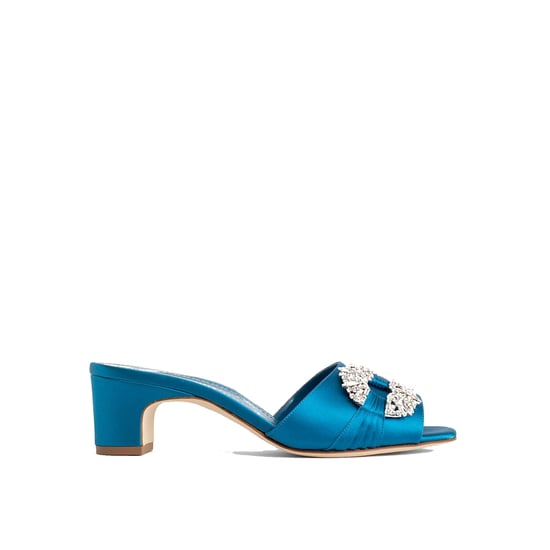 Manolo Blahnik Prinap 050 Satin-Pantoletten - Image 1