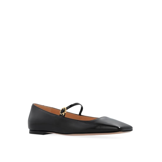Gianvito Rossi Christina Leder Ballerinas - Image 2