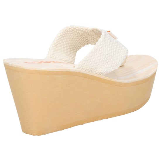 Rocket Dog Damen Diver Gewebe Slip On Pantoletten mit Keilabsatz (Creme) - Image 2