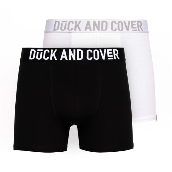 Duck and Cover - "Salton" Boxershorts für Herren (2er-Pack) (Schwarz/Weiß) - Image 1