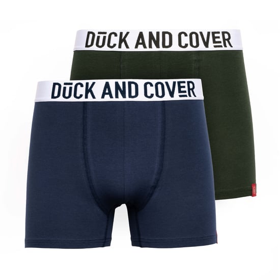 Duck and Cover - "Galton" Boxershorts für Herren (2er-Pack) (Grün/Blau) - Image 1