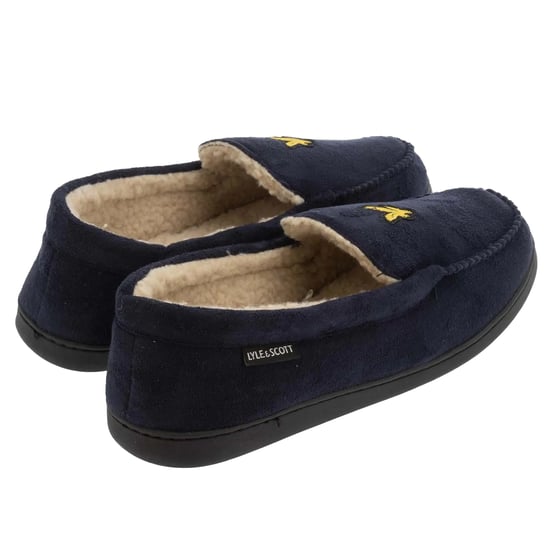 Lyle & Scott - Herren Mokassin-Hausschuhe "Aspen" (Marineblau) - Image 2