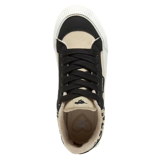 Rocket Dog - Damen Sneaker "Cheery", Blockfarben, Wildlederimitat (Schwarz/Natürlich) - Image 3