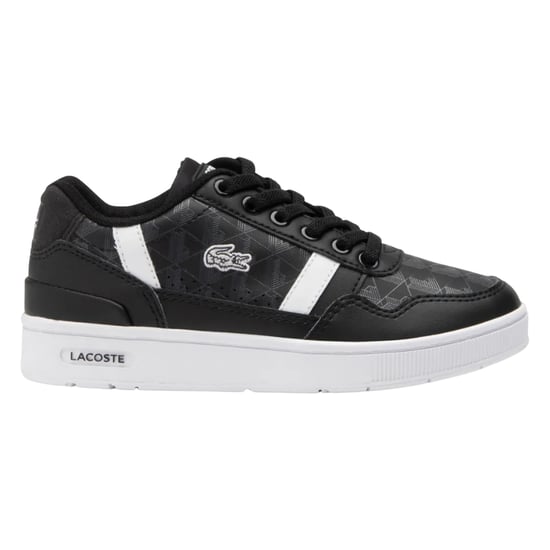 Lacoste - Kinder Sneaker "T-Clip" (Schwarz/Weiß) - Image 1