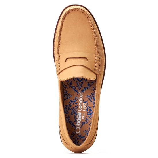 Base London Garfield Herrenslipper Aus Gebranntem Tan Leder - Image 4