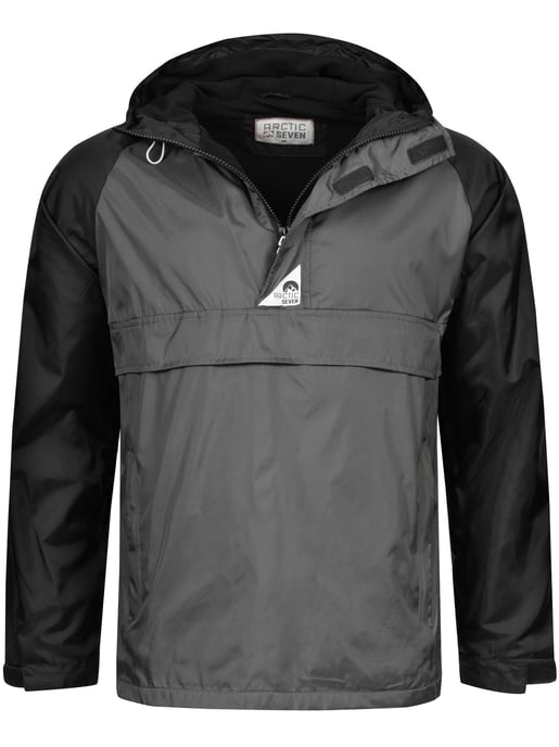 Arctic Seven Herren Regenjacke – Dunkelgrau-Schwarz - Image 1