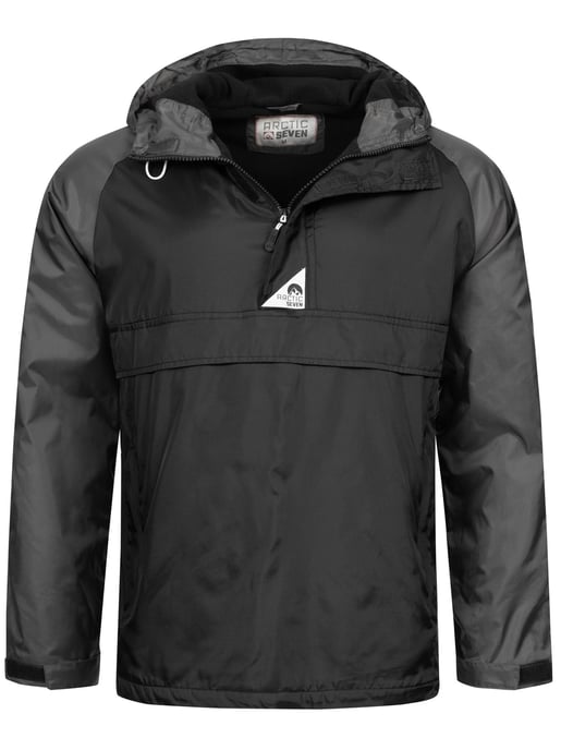 Arctic Seven Herren Regenjacke – Schwarz-Dunkelgrau - Image 1