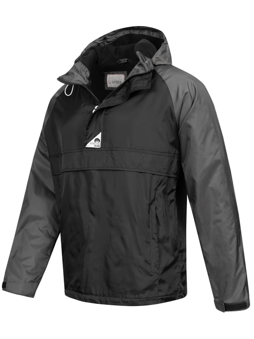 Arctic Seven Herren Regenjacke – Schwarz-Dunkelgrau - Image 2