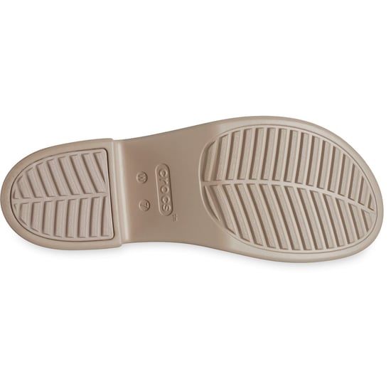Crocs Brooklyn Slide Heel Damen Sandalen In Taupe - Image 4