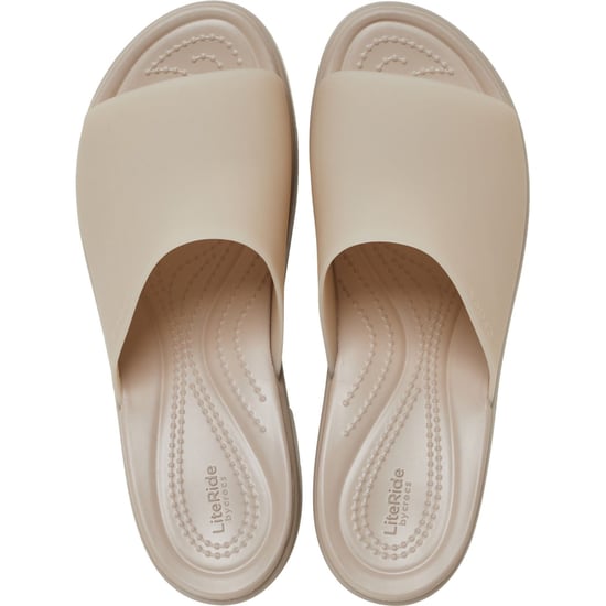 Crocs Brooklyn Slide Heel Damen Sandalen In Taupe - Image 5