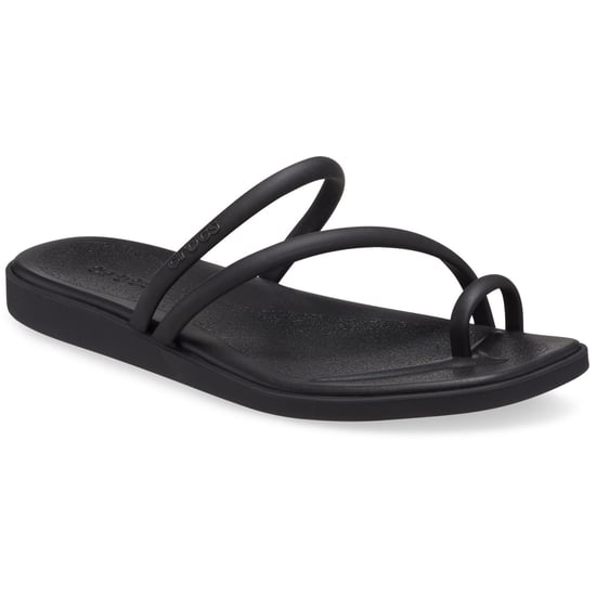 Crocs Miami Zehenring Sandale Damen Schwarze Sandalen - Image 1