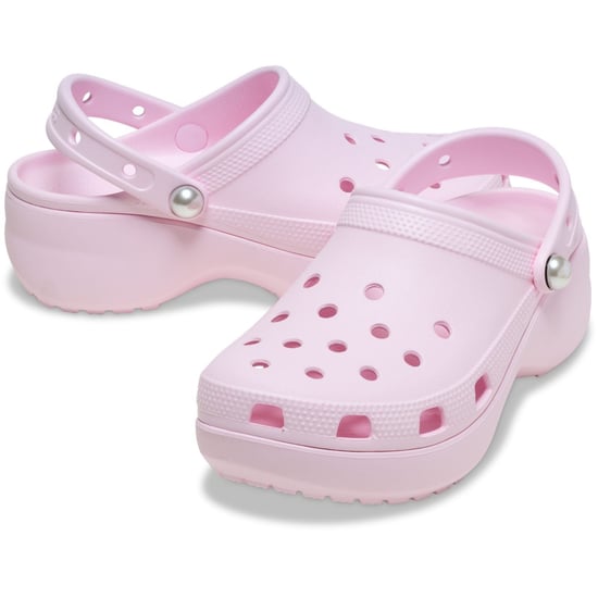 Crocs Classic Platform Damen Pantoletten Aus Rosafarbenem Thermoplast - Image 3