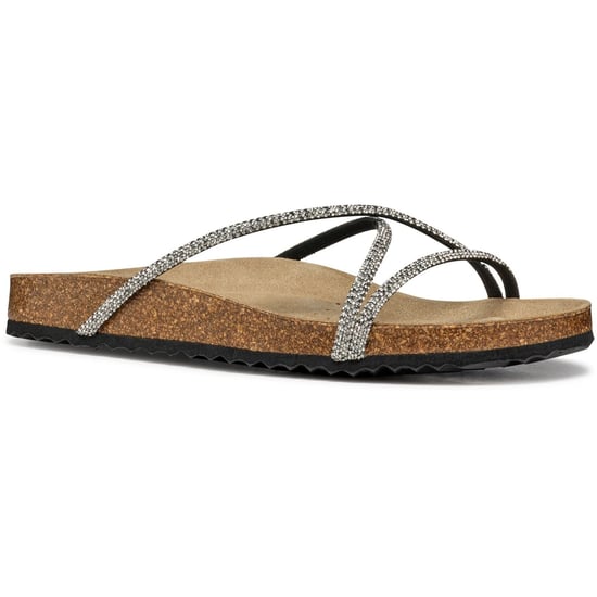 Geox D BRIONIA R Polyester Damen Sandalen In Schwarz/Silber - Image 1