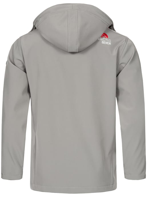 Arctic Seven Herren Softshell Jacke Hellgrau - Image 3