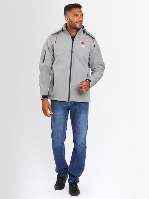 Arctic Seven Herren Softshell Jacke Hellgrau - Image 5