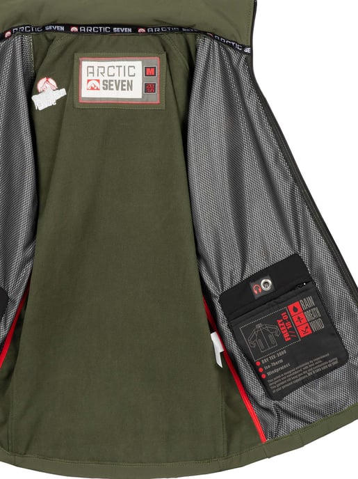 Arctic Seven Herren Softshell Jacke Olive - Image 4