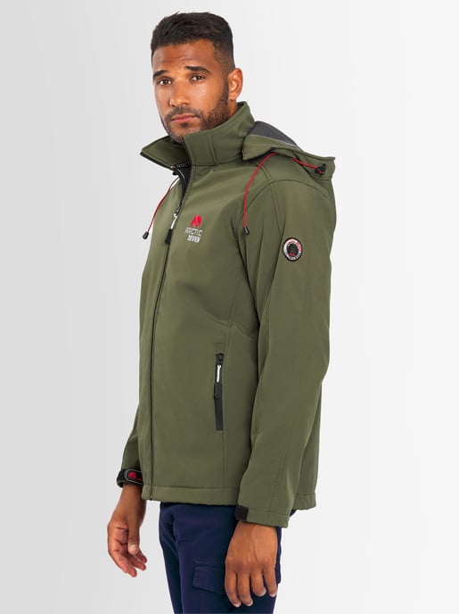 Arctic Seven Herren Softshell Jacke Olive - Image 6